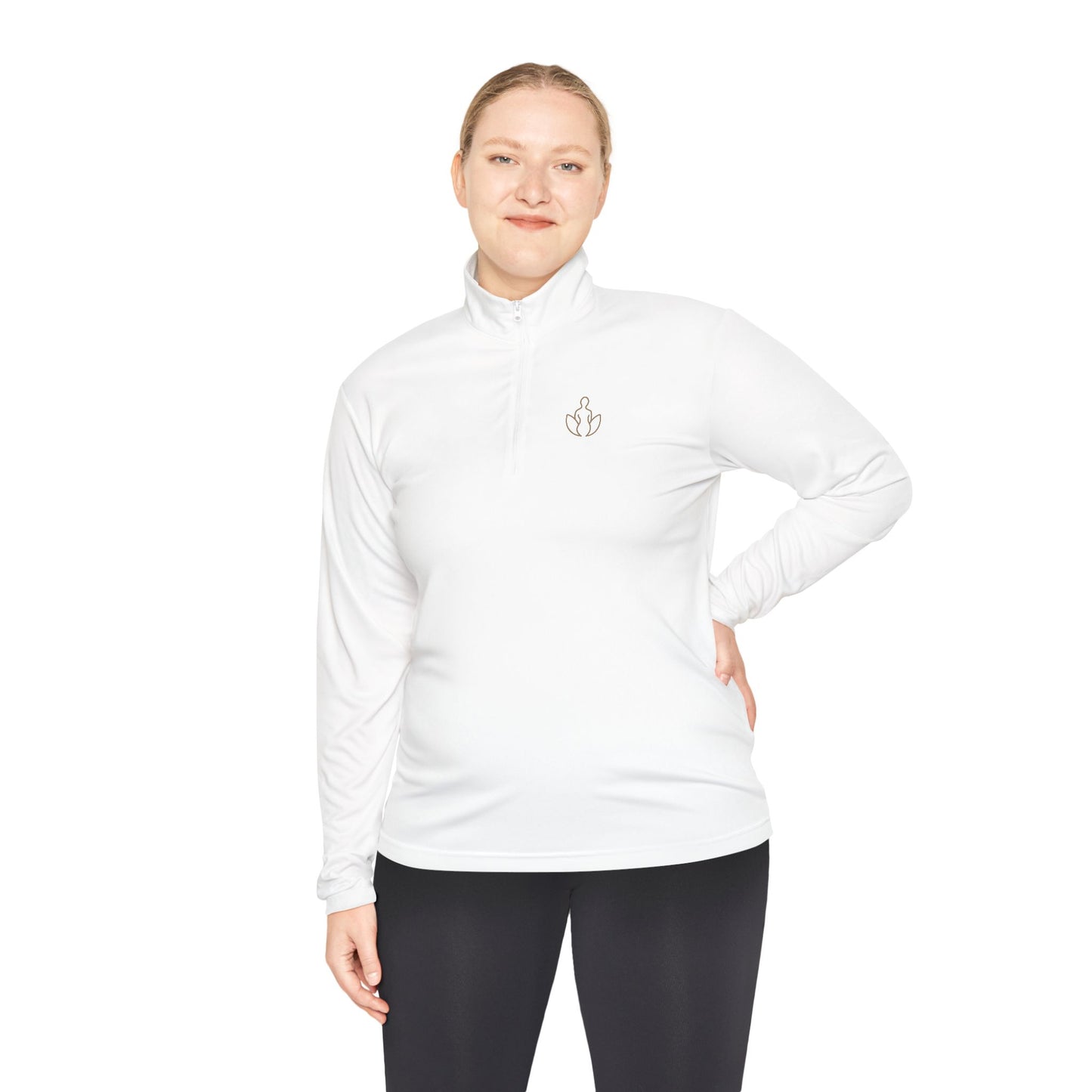 Strong. Elegant. Zip-up pullover.