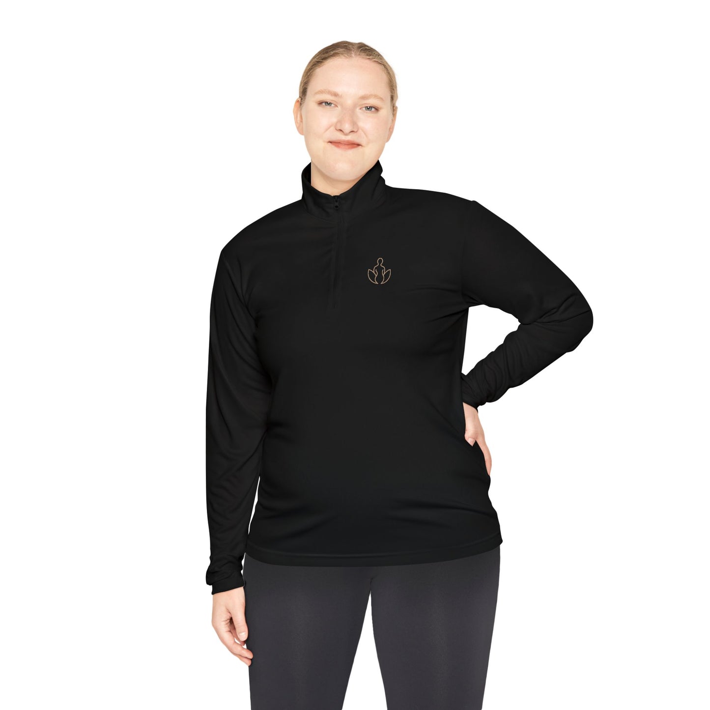 Strong. Elegant. Zip-up pullover.