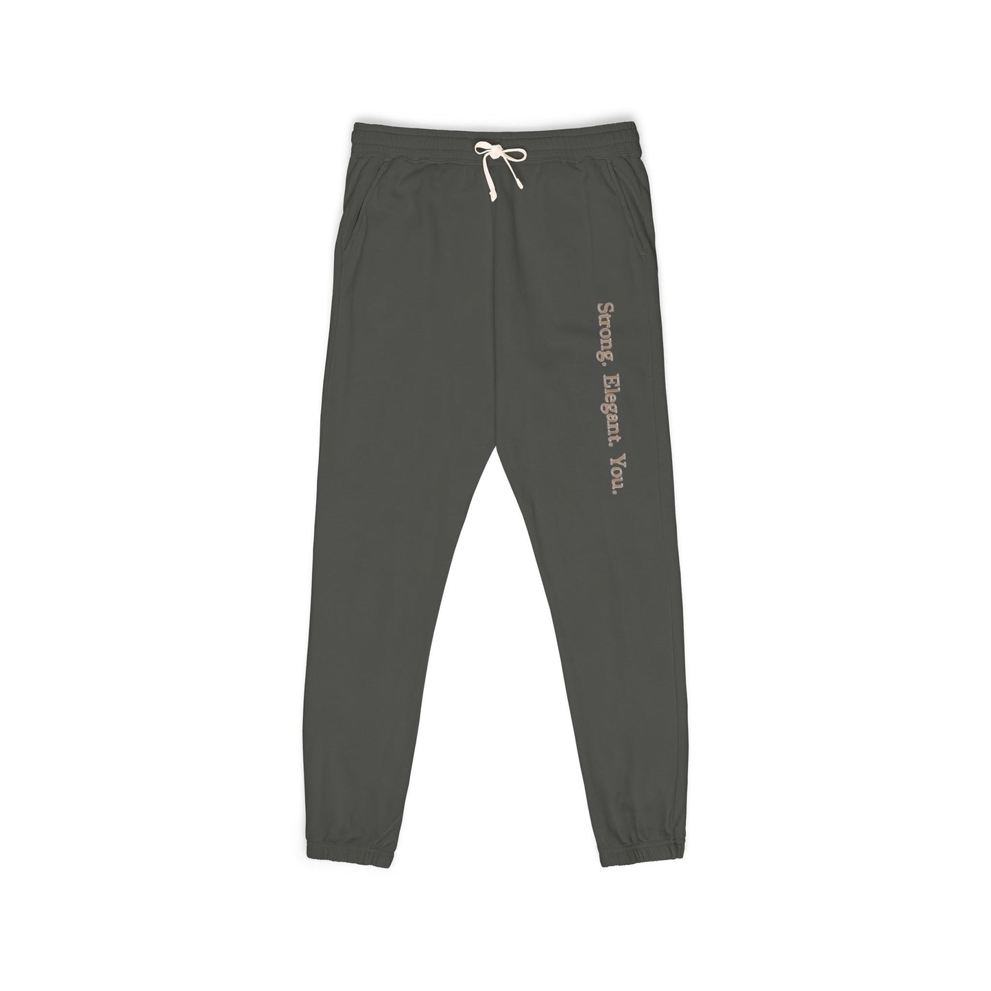 Strong. Elegant. Sweatpants.