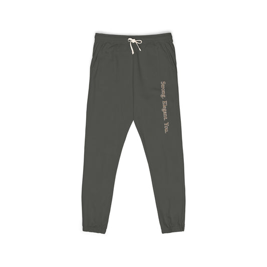 Strong. Elegant. Sweatpants.