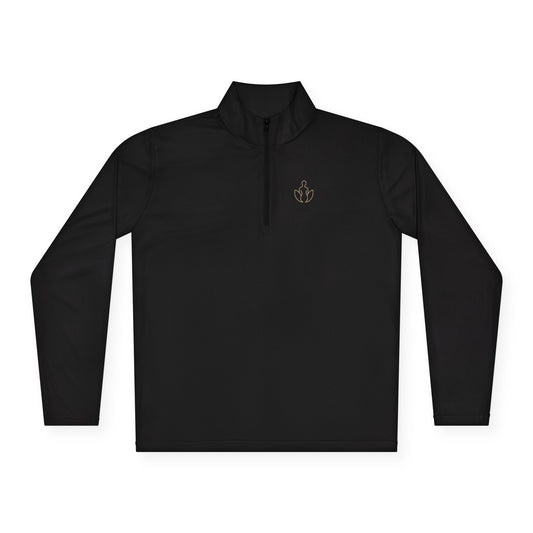 Strong. Elegant. Zip-up pullover.